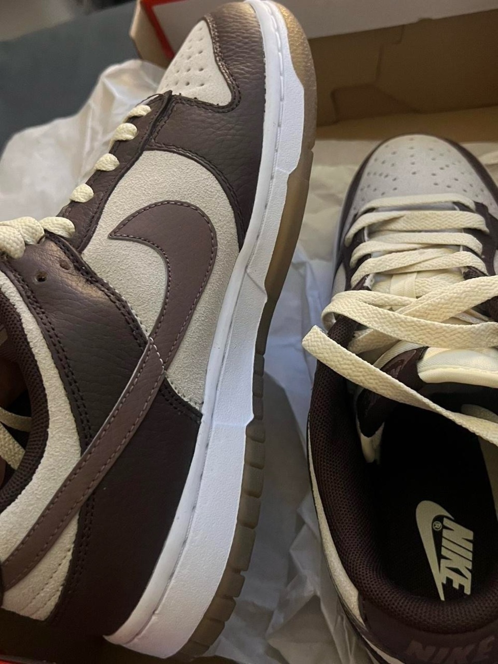 Nike Women’s Low-Top Sneakers in Brown and Cream - Picture 4 of 8